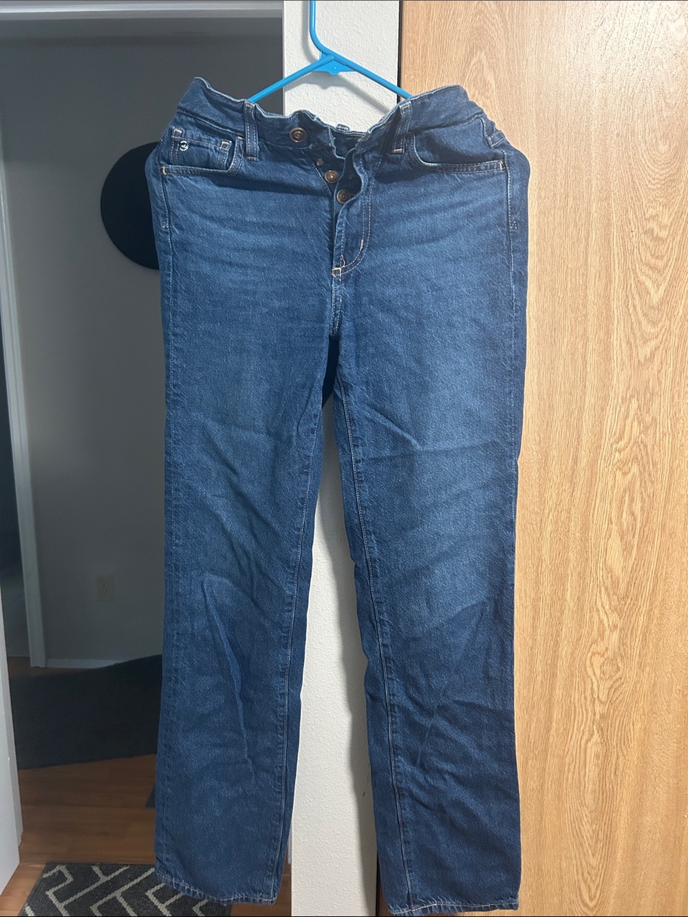 Classic Straight-Leg Women’s Jeans — Dark Blue